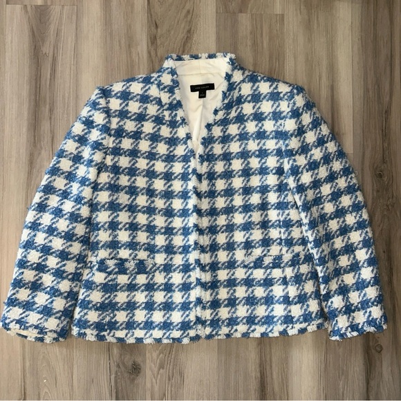 Ann Taylor Jackets & Blazers - Ann Taylor Blue and White Checkered Blazer
